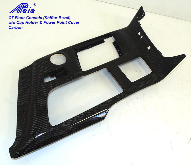 14-UP C7 Corvette Carbon Fiber Floor Console (Shifter Bezel), All Carbon